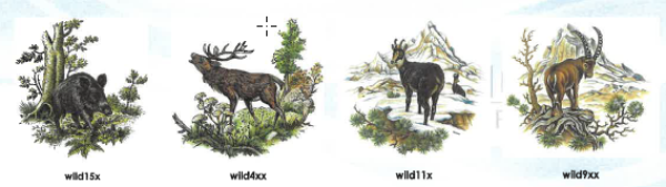 Glaskrügerl m. Goldrand H 6,5cm Motiv 35mm